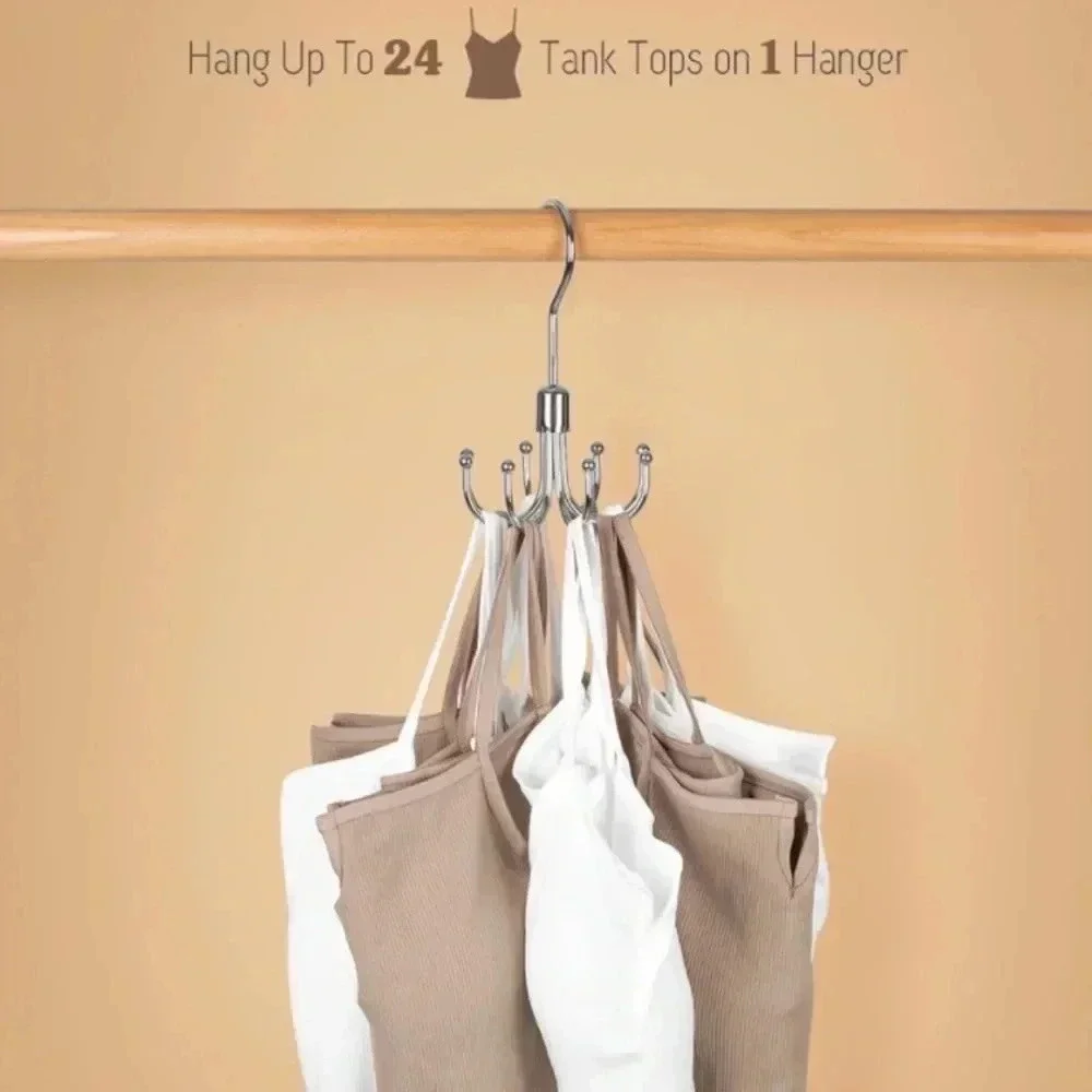 2 Pack Belt Hanger, Closet Organizer for Belt, Bra, Tank Top, Tie, Hats